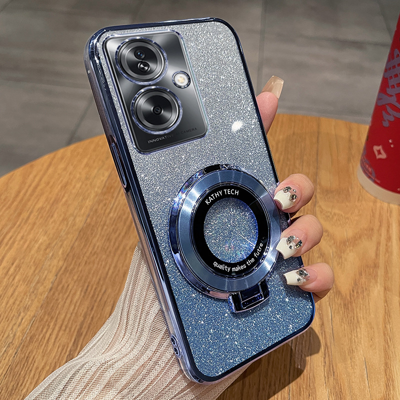 Husă OPPO A2 din silicon — transparentă, protecție anti-cădere, finisaj electroplacat, personalizabilă