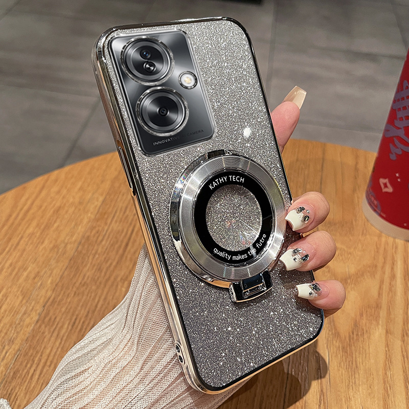 Husă OPPO A2 din silicon — transparentă, protecție anti-cădere, finisaj electroplacat, personalizabilă