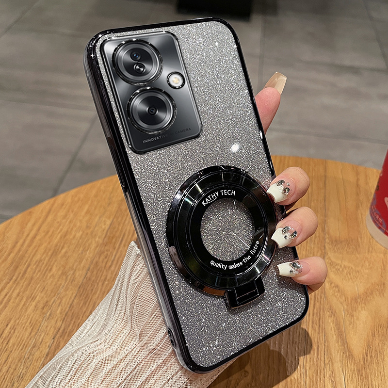 Husă OPPO A2 din silicon — transparentă, protecție anti-cădere, finisaj electroplacat, personalizabilă