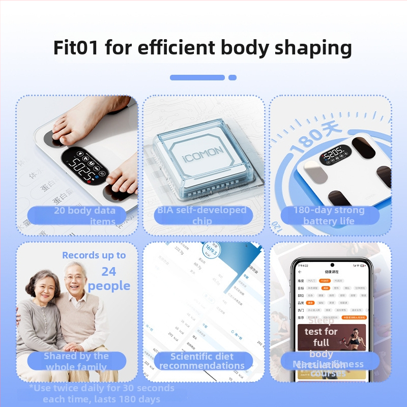 Nutikas kehakaalu ja keharasva skaal Worley FG2313WB, 5–180 kg, kõrge täpsusega G-tüüpi sensor, karastatud klaas, juhtmevaba ulatus 5–10 m
