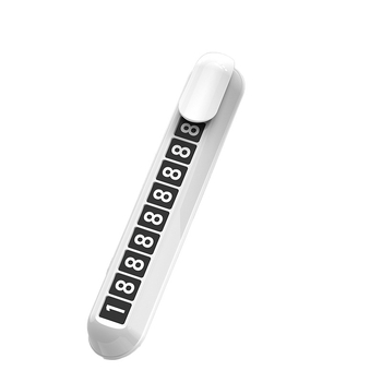Skriveni svjetleći privremeni znak za parkiranje s telefonskim brojem, model 392, plastika, tiskano logo OK