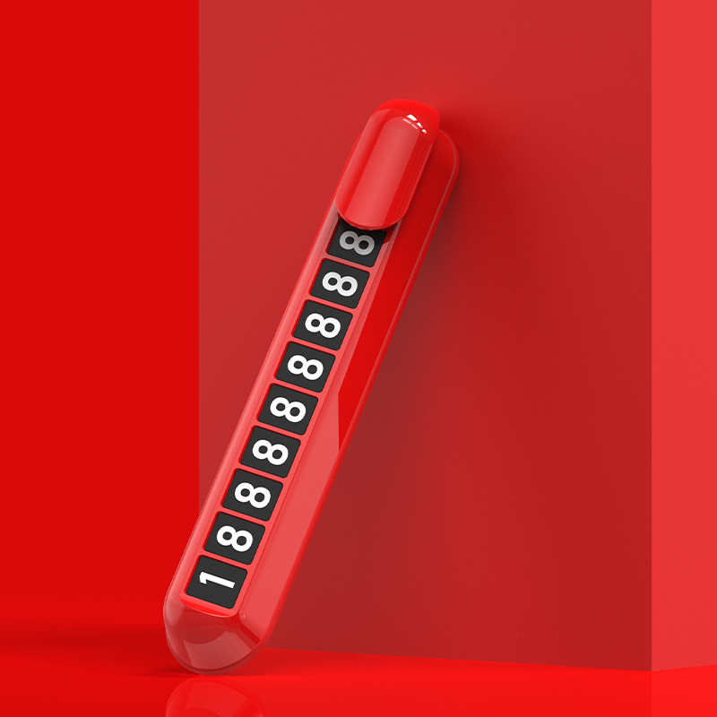 Skriveni svjetleći privremeni znak za parkiranje s telefonskim brojem, model 392, plastika, tiskano logo OK