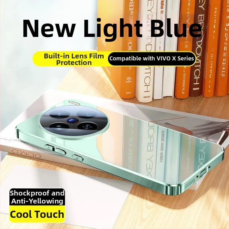 Aizsargājošais korpuss Vivo viedtālruņiem — stikls, elektroplatēts pārklājums, aizsardzība pret kritieniem, vienkāršs un elegantais stils