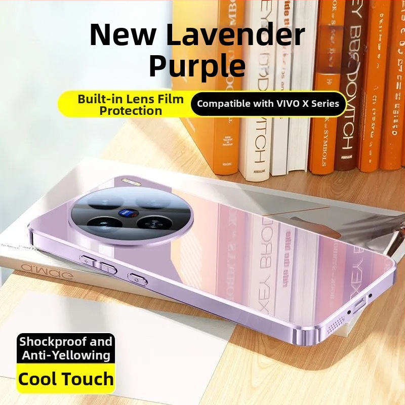 Aizsargājošais korpuss Vivo viedtālruņiem — stikls, elektroplatēts pārklājums, aizsardzība pret kritieniem, vienkāršs un elegantais stils