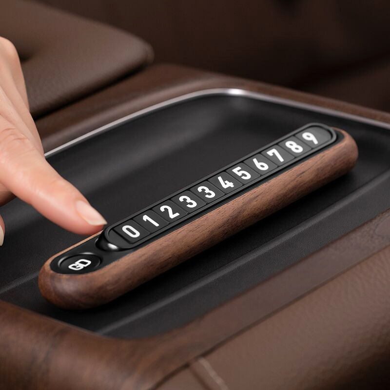 Drveni znak za parkiranje, poklon s prilagođenim logom, fosforescirajući, DIY tablica za premještanje automobila s telefonskim brojem