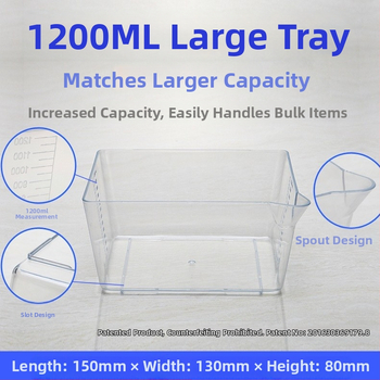 Кухненска електронна везна Yuedi с прозрачен ABS контейнер, градуиран и голяма купа- тава