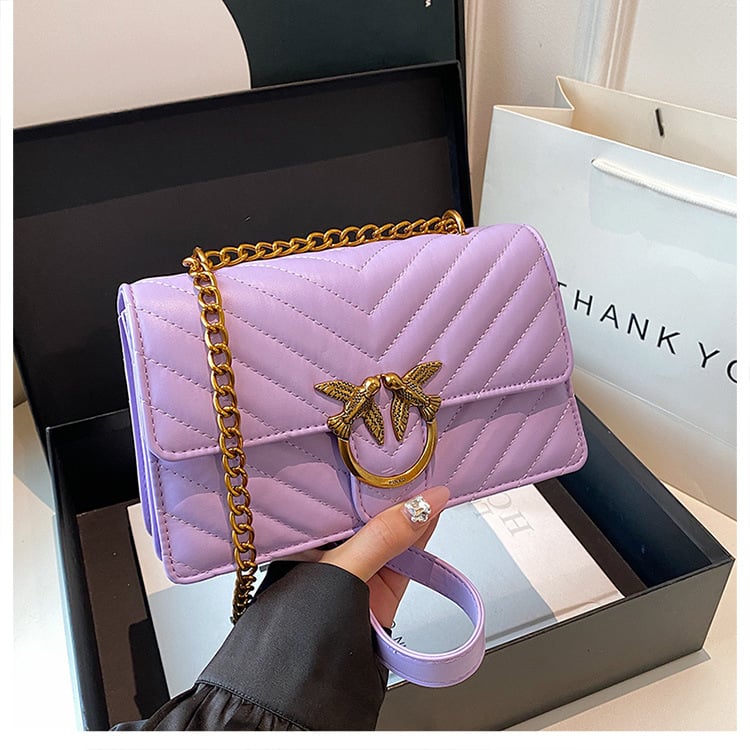 PU bőr Crossbody táska, vízszintes négyzet alakú, fedél, belső cipzáras zseb, hímzés