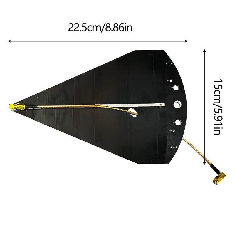 SL10 logaritamska periodična antena, 50 MHz–6 GHz, visoko pojačanje, EMC ručna usmjerena antena