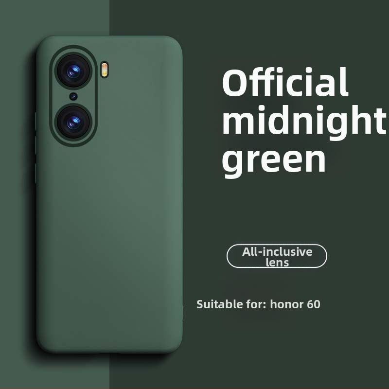 HONOR 60 Pro šķidrā silikona telefona vāciņš – izturīgs pret nolietojumu, pret krišanu, pret pirkstu nospiedumiem, ar aerosola pārklājumu