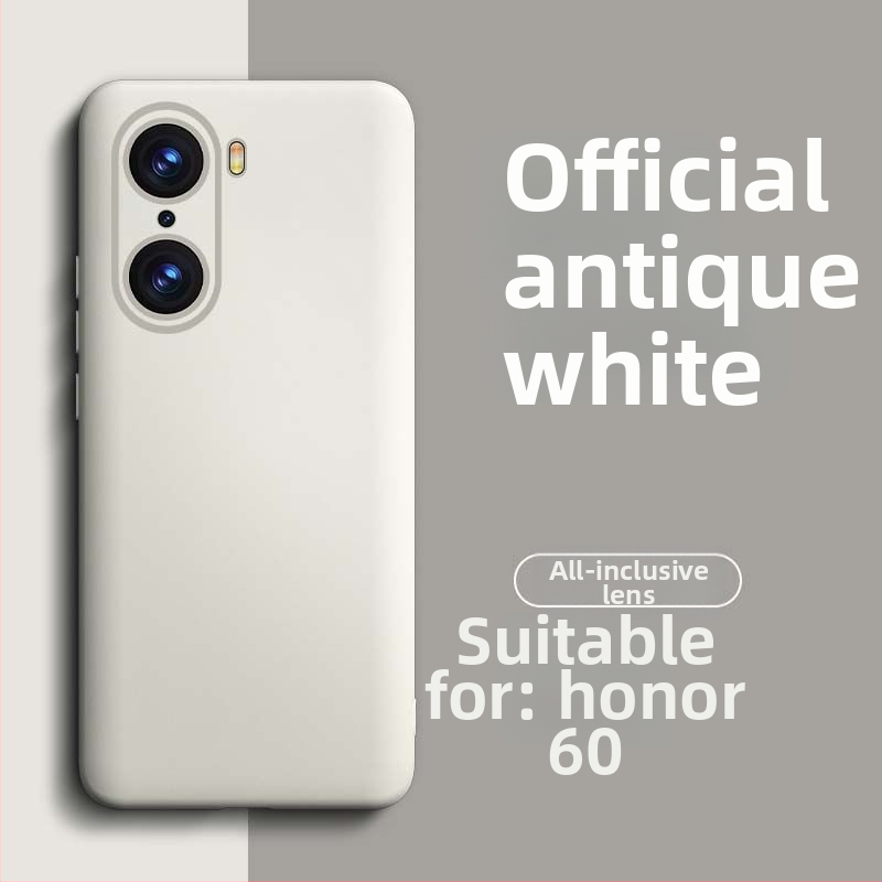 HONOR 60 Pro šķidrā silikona telefona vāciņš – izturīgs pret nolietojumu, pret krišanu, pret pirkstu nospiedumiem, ar aerosola pārklājumu