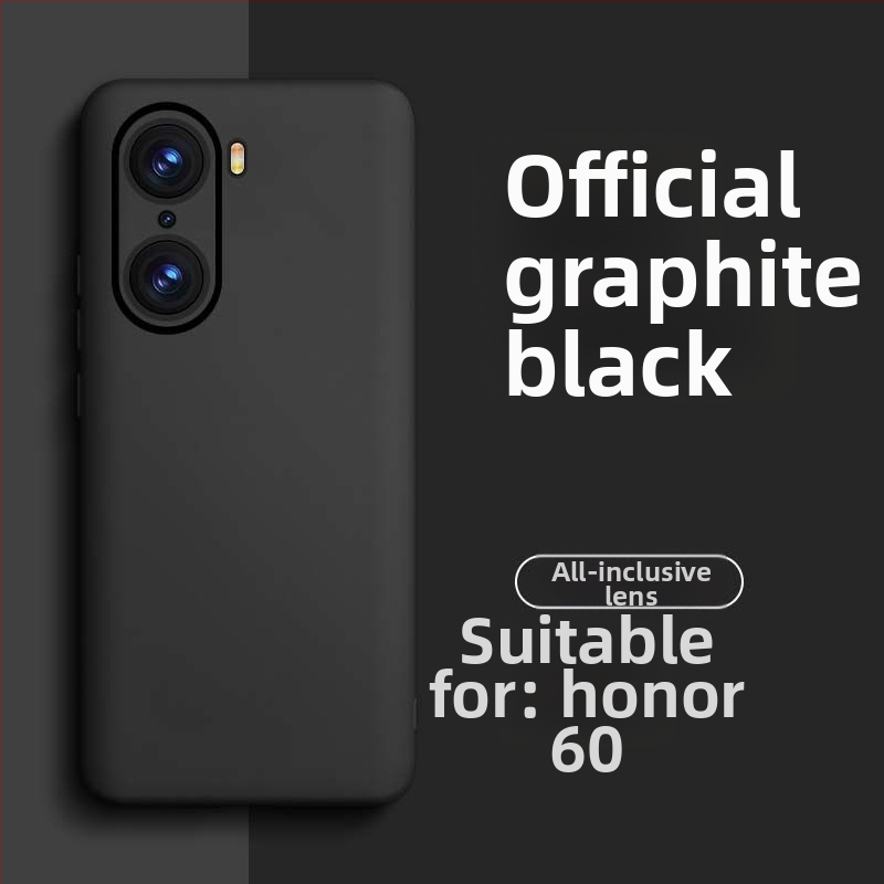 HONOR 60 Pro šķidrā silikona telefona vāciņš – izturīgs pret nolietojumu, pret krišanu, pret pirkstu nospiedumiem, ar aerosola pārklājumu