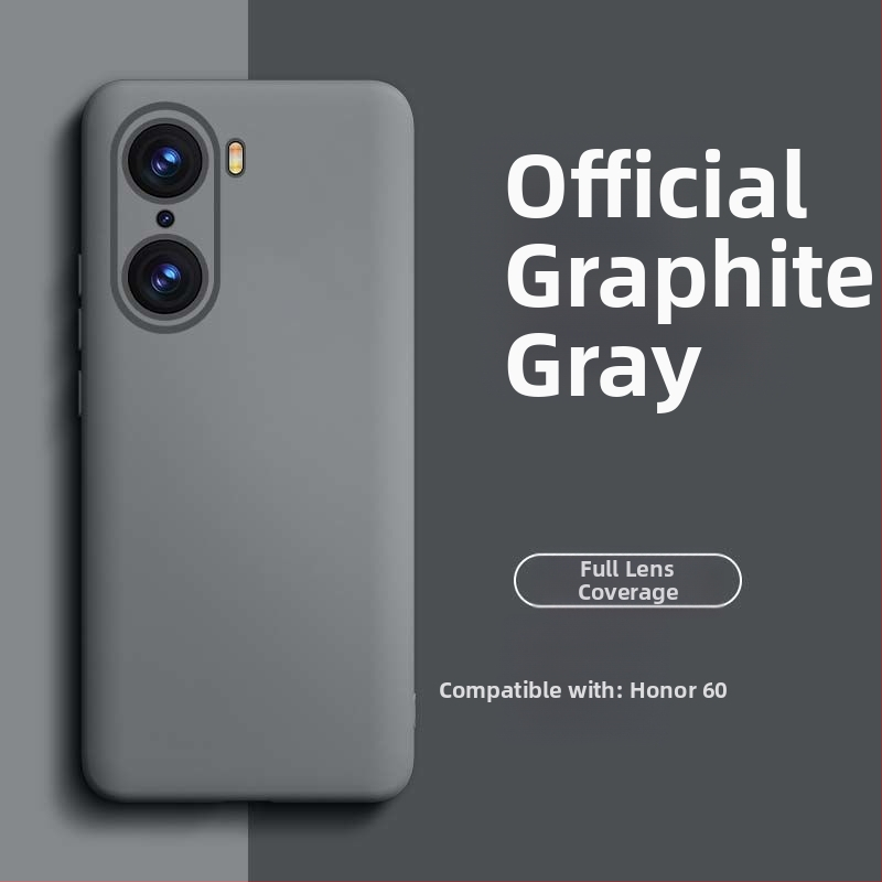 HONOR 60 Pro šķidrā silikona telefona vāciņš – izturīgs pret nolietojumu, pret krišanu, pret pirkstu nospiedumiem, ar aerosola pārklājumu