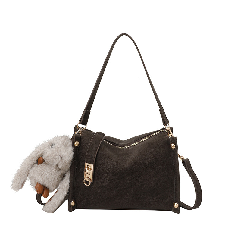 Geantă crossbody, formă pătrată, PU material, fermoar, iarnă 2025