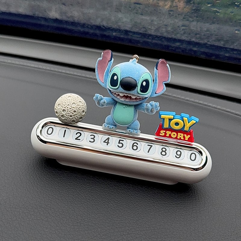 Stitch autostāvvietas numura plāksne — auto tālruņa dekora ornaments, universālais modelis; Materiāls: Cits; Nav pielāgošanas; Galvenā tirdzniecības joma: Cits; Tips: Vispārīgs