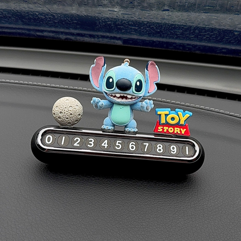 Stitch autostāvvietas numura plāksne — auto tālruņa dekora ornaments, universālais modelis; Materiāls: Cits; Nav pielāgošanas; Galvenā tirdzniecības joma: Cits; Tips: Vispārīgs