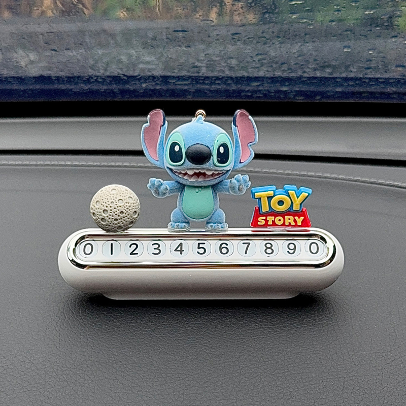 Stitch autostāvvietas numura plāksne — auto tālruņa dekora ornaments, universālais modelis; Materiāls: Cits; Nav pielāgošanas; Galvenā tirdzniecības joma: Cits; Tips: Vispārīgs