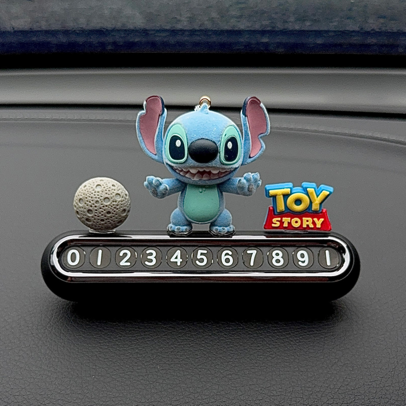 Stitch autostāvvietas numura plāksne — auto tālruņa dekora ornaments, universālais modelis; Materiāls: Cits; Nav pielāgošanas; Galvenā tirdzniecības joma: Cits; Tips: Vispārīgs