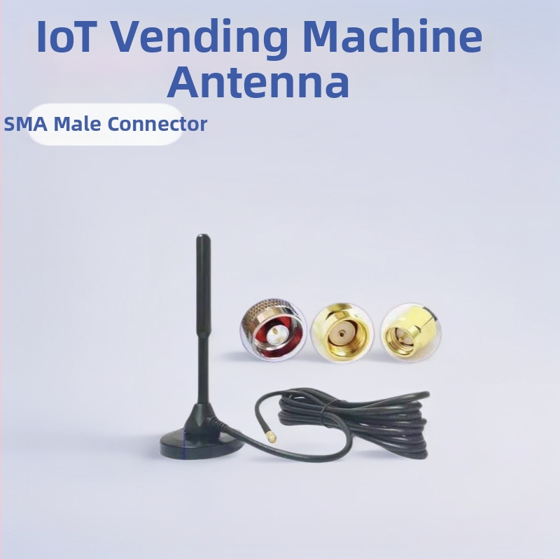 GSM 4G/3G IoT anténa pre automat na predaj s meďovou tyčou a prísavkou, auto GPRS anténa
