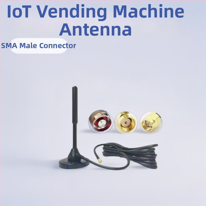GSM 4G/3G IoT anténa pre automat na predaj s meďovou tyčou a prísavkou, auto GPRS anténa