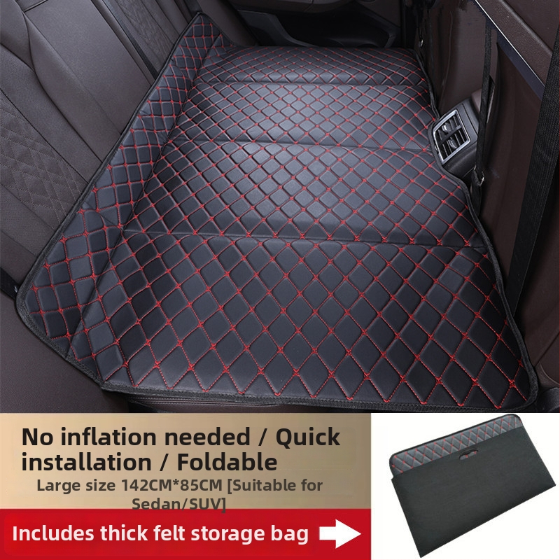 Auto aizmugurējā guļvietas pamatīte — saliekama, mākslīgā āda, modelis X0622111546, svars 3 kg, maksimālais slodze 60 kg