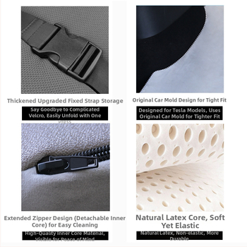 Automašīnas matrača Tesla Model Y/3 – bez pūšanas, 9 kg, maksimālā slodze 200 kg, Noika
