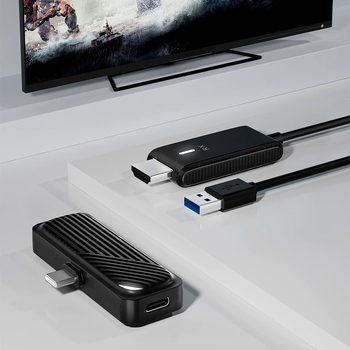 Type-C bežični komplet za zrcaljenje zaslona za TV/projektor — 1080p HDMI, WiFi, Kompatibilan s iOS-om, Pošiljatelj i Prijemnik