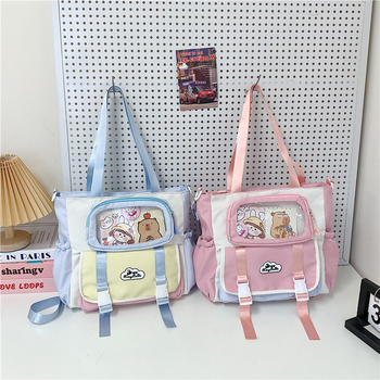 Nagy kapacitású iskolai hátizsák, nejlon anyagból, poliészter béléssel, lélegző, vízálló, ultrakönnyű, uniszex alsó tagozatosoknak és idősebbeknek.