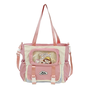 Nagy kapacitású iskolai hátizsák, nejlon anyagból, poliészter béléssel, lélegző, vízálló, ultrakönnyű, uniszex alsó tagozatosoknak és idősebbeknek.