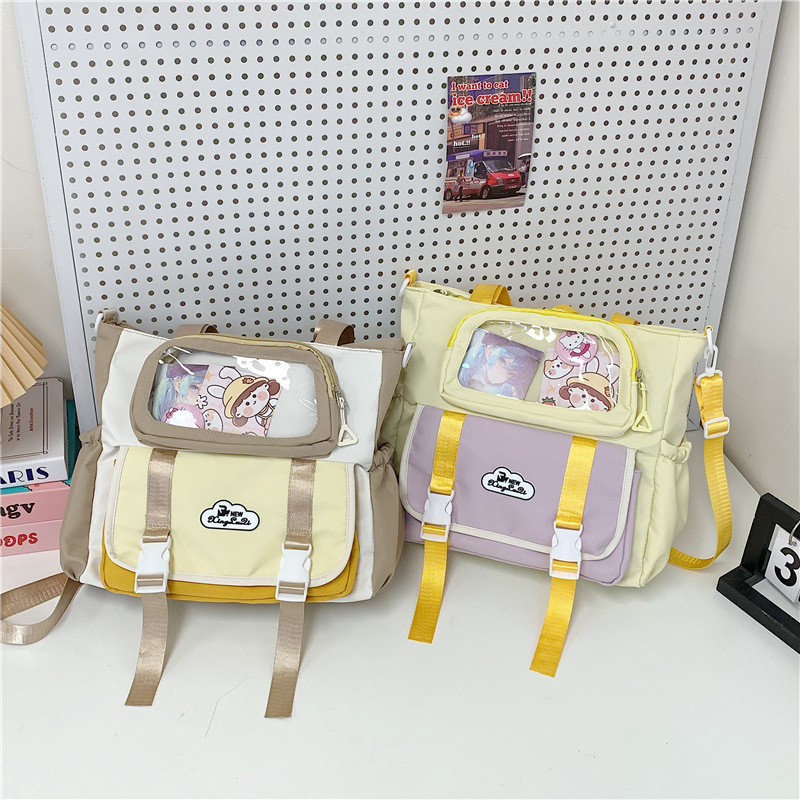 Nagy kapacitású iskolai hátizsák, nejlon anyagból, poliészter béléssel, lélegző, vízálló, ultrakönnyű, uniszex alsó tagozatosoknak és idősebbeknek.