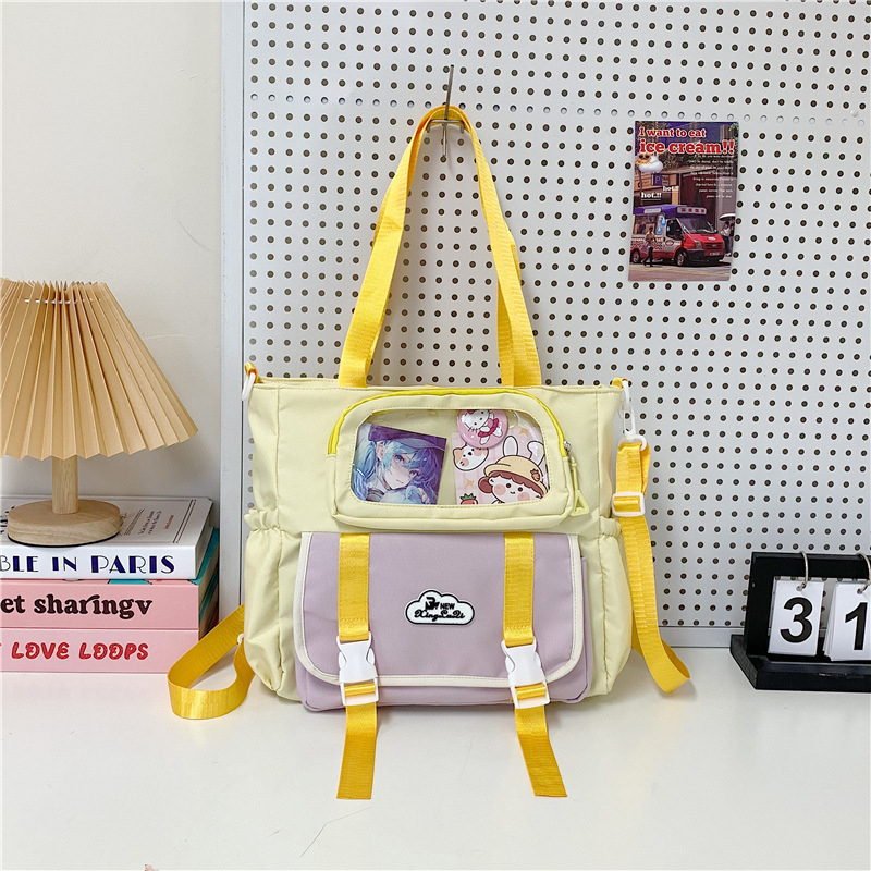 Nagy kapacitású iskolai hátizsák, nejlon anyagból, poliészter béléssel, lélegző, vízálló, ultrakönnyű, uniszex alsó tagozatosoknak és idősebbeknek.