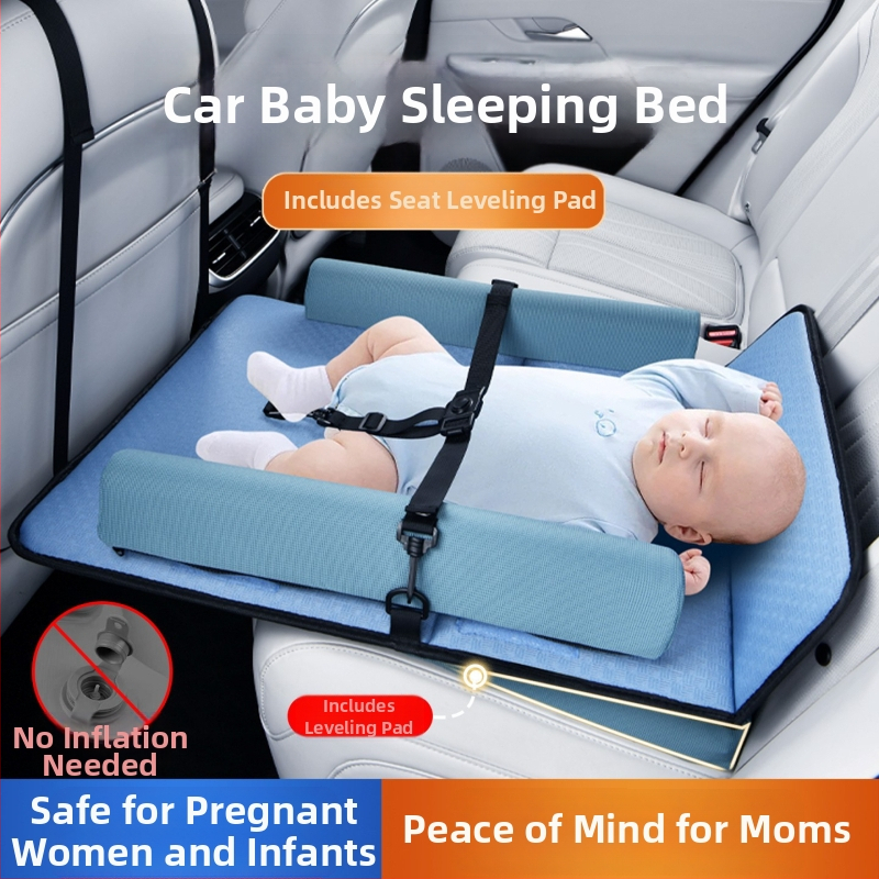 Automatizētā bērnu guļammaiss aizmugurējā sēdekļa, bez piepumpēšanas, bambusa oglekļa šķiedra, universāla saderība, bērniem līdz 5 gadiem, maksimālais slodze 25 kg