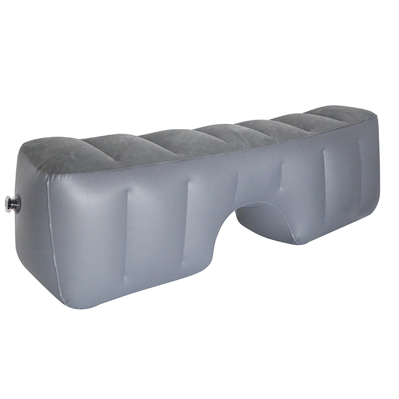 Automobilinis pripučiamas čiužinys su storu flokavimą danga – galinis sėdynės pagalvė ir centrinis čiužinys, universalus automobiliams ir SUV, PVC TPU flokavimas, svoris 1 kg, apkrova 400 kg, 1 metų garantija