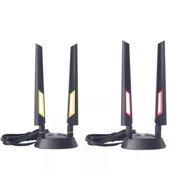 Antena za mrežnu karticu routera, 2,4/5,8 GHz, s usisnom čašom, WiFi 6/7, antena u obliku ljepilne štapice, kompatibilna s 4G/5G