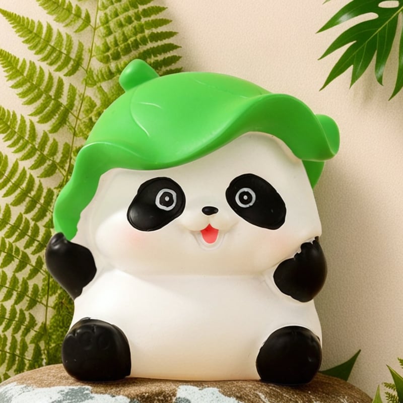 Panda od smole – mini krajolik za stolni prostor i automobil