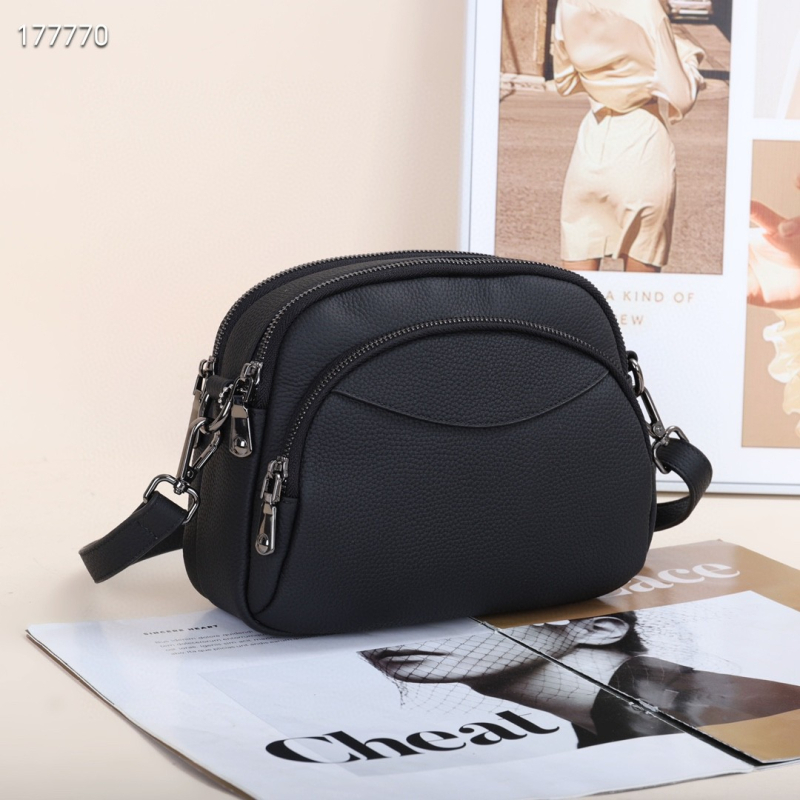 Leap Up ženska kožna crossbody torba, prva slojevita koža, horizontalan kvadratni oblik, unutarnji džepovi sa zipom i džep za telefon, poliester-cotton podstava, jedna naramenica