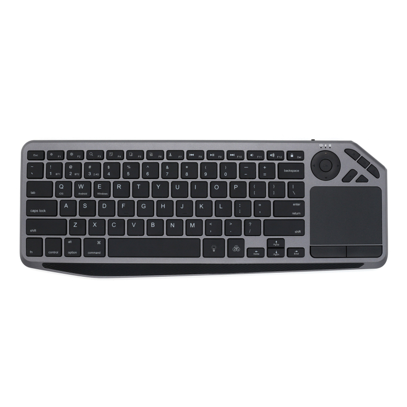 Bežična tipkovnica BK9801T s Bluetoothom i dvostrukim načinom 2.4G, dodirne tipke, ergonomski dizajn, multimedijske tipke, OEM kompatibilno