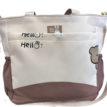 Velvet dream platnena studentska torba preko ramena - anime uzorak, ulični stil, unisex (platnni materijal, poliester podstava, izvanškolske aktivnosti)