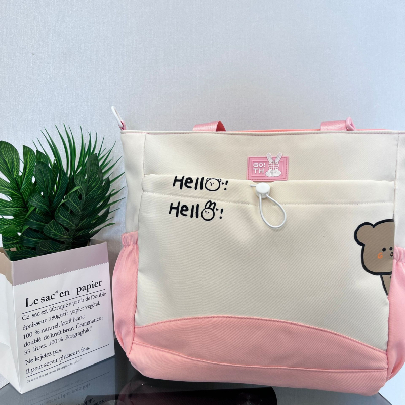 Velvet dream platnena studentska torba preko ramena - anime uzorak, ulični stil, unisex (platnni materijal, poliester podstava, izvanškolske aktivnosti)