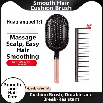 Plaukų šepetys su oro pagalvėle vyrams ir moterims — galvos odos masažas, ABS medžiaga, namų naudojimui