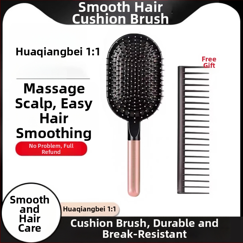 Plaukų šepetys su oro pagalvėle vyrams ir moterims — galvos odos masažas, ABS medžiaga, namų naudojimui