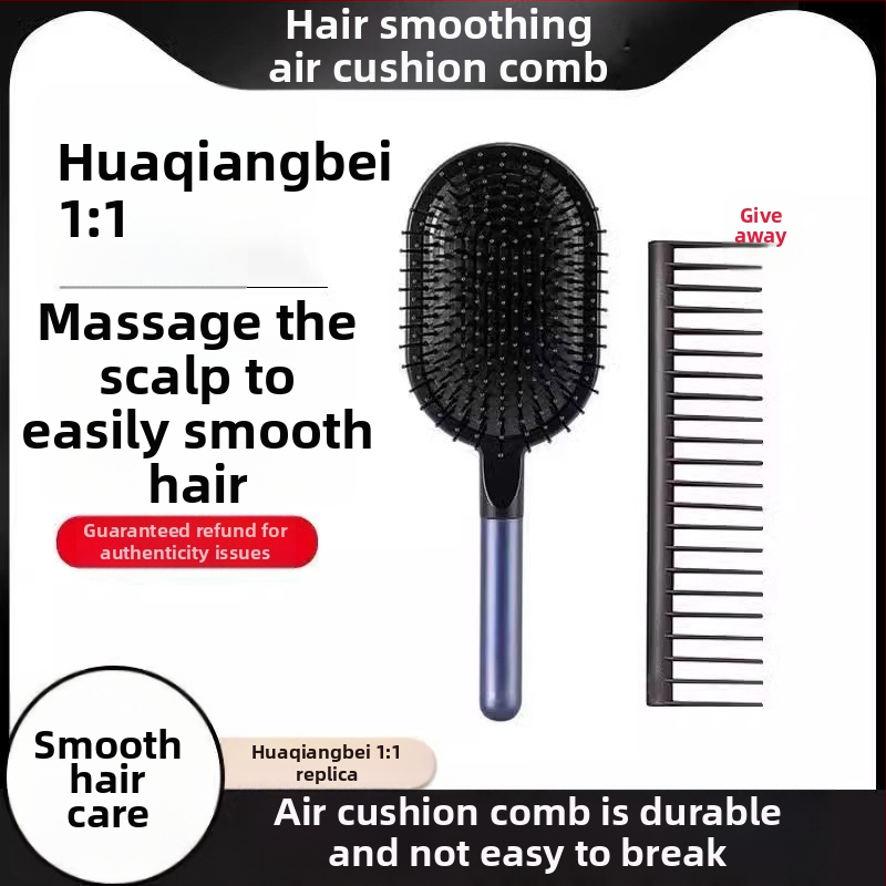 Plaukų šepetys su oro pagalvėle vyrams ir moterims — galvos odos masažas, ABS medžiaga, namų naudojimui