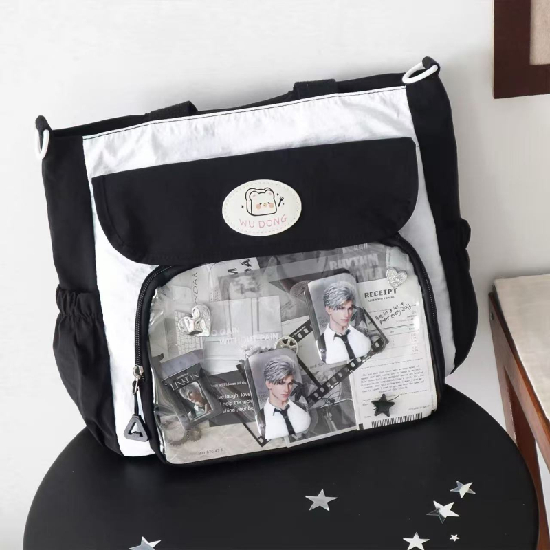 Torba preko ramena velikog kapaciteta, najlon, podstava od poliestera, lagana, unisex