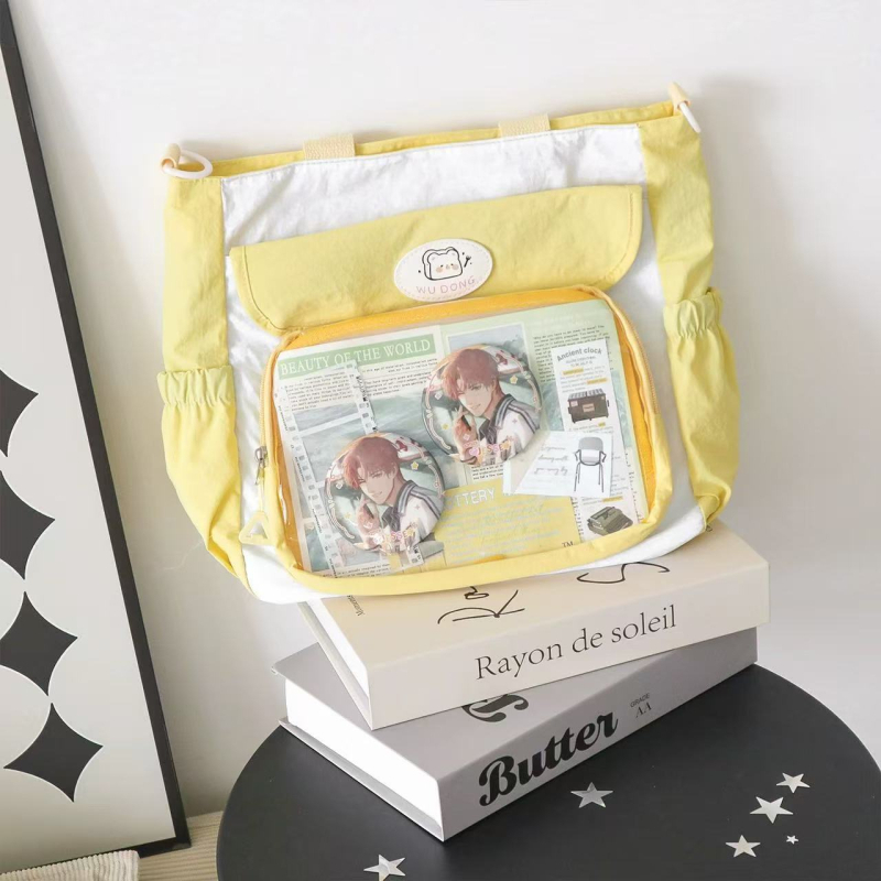 Torba preko ramena velikog kapaciteta, najlon, podstava od poliestera, lagana, unisex