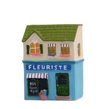 Mini kućica od smole u cartoon stilu s mahovinom i sukulentima – stolna dekoracija i rekvizit za fotografiranje