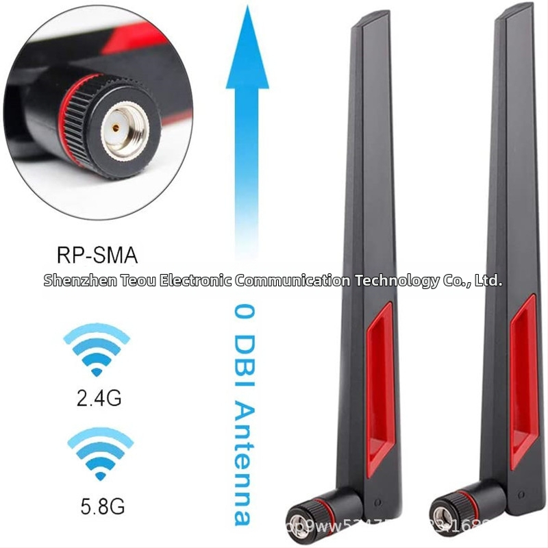 Divkanāla Wi‑Fi antena ASUS AC88U/AC68U, 2.4/5.8 GHz, caur sienu, 10 dBi ieguve, SMA vīriešu savienotājs, SWR ≤ 1.2