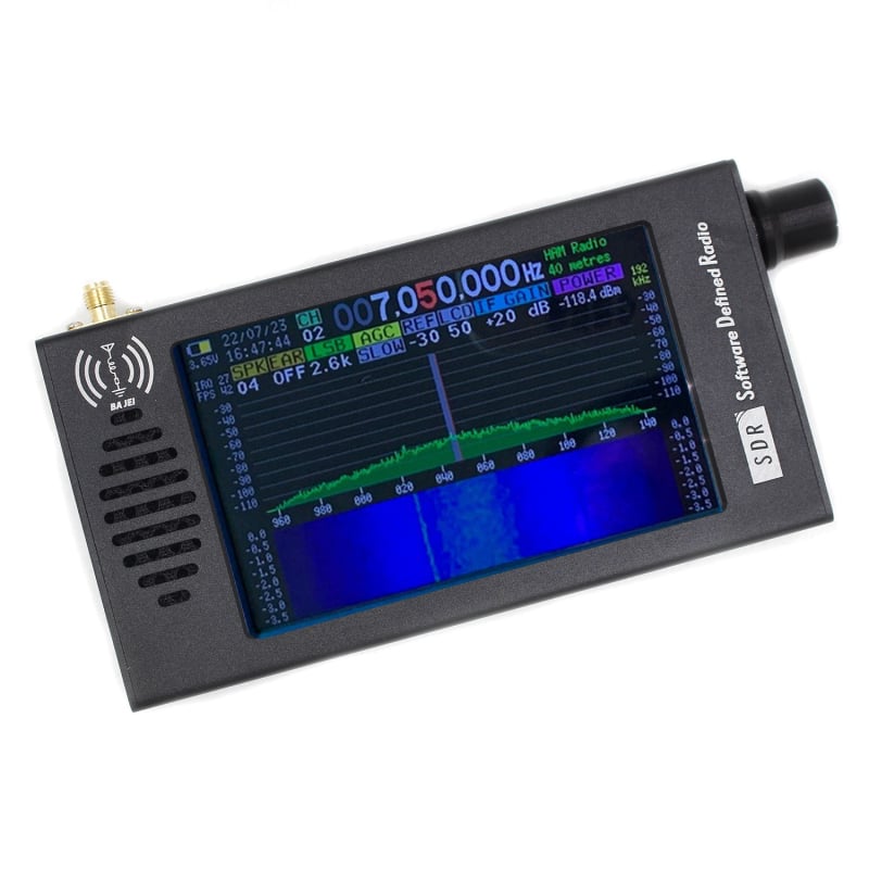 SDR radio uztvērējs ar īssviļņu antenu, frekvenču diapazons 100 kHz–149 MHz, DSP2