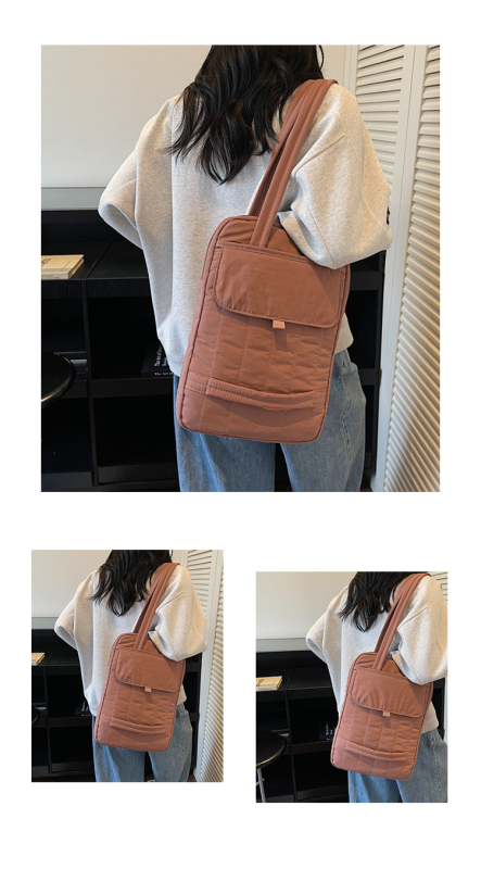 Geantă pentru notebook cu protecție împotriva furtului, exterior din nylon, stil urban minimalist, brand Nothing, căptușeală din bumbac