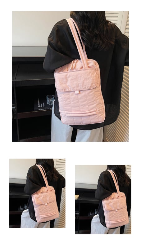 Geantă pentru notebook cu protecție împotriva furtului, exterior din nylon, stil urban minimalist, brand Nothing, căptușeală din bumbac