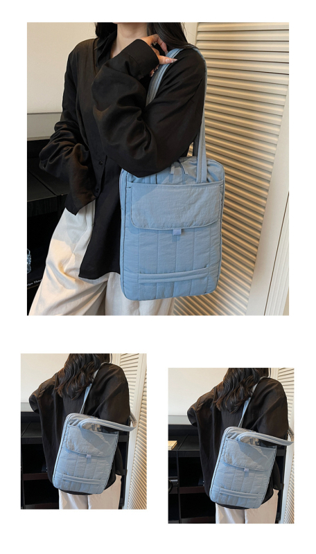 Geantă pentru notebook cu protecție împotriva furtului, exterior din nylon, stil urban minimalist, brand Nothing, căptușeală din bumbac