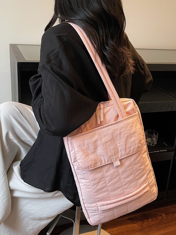 Geantă pentru notebook cu protecție împotriva furtului, exterior din nylon, stil urban minimalist, brand Nothing, căptușeală din bumbac